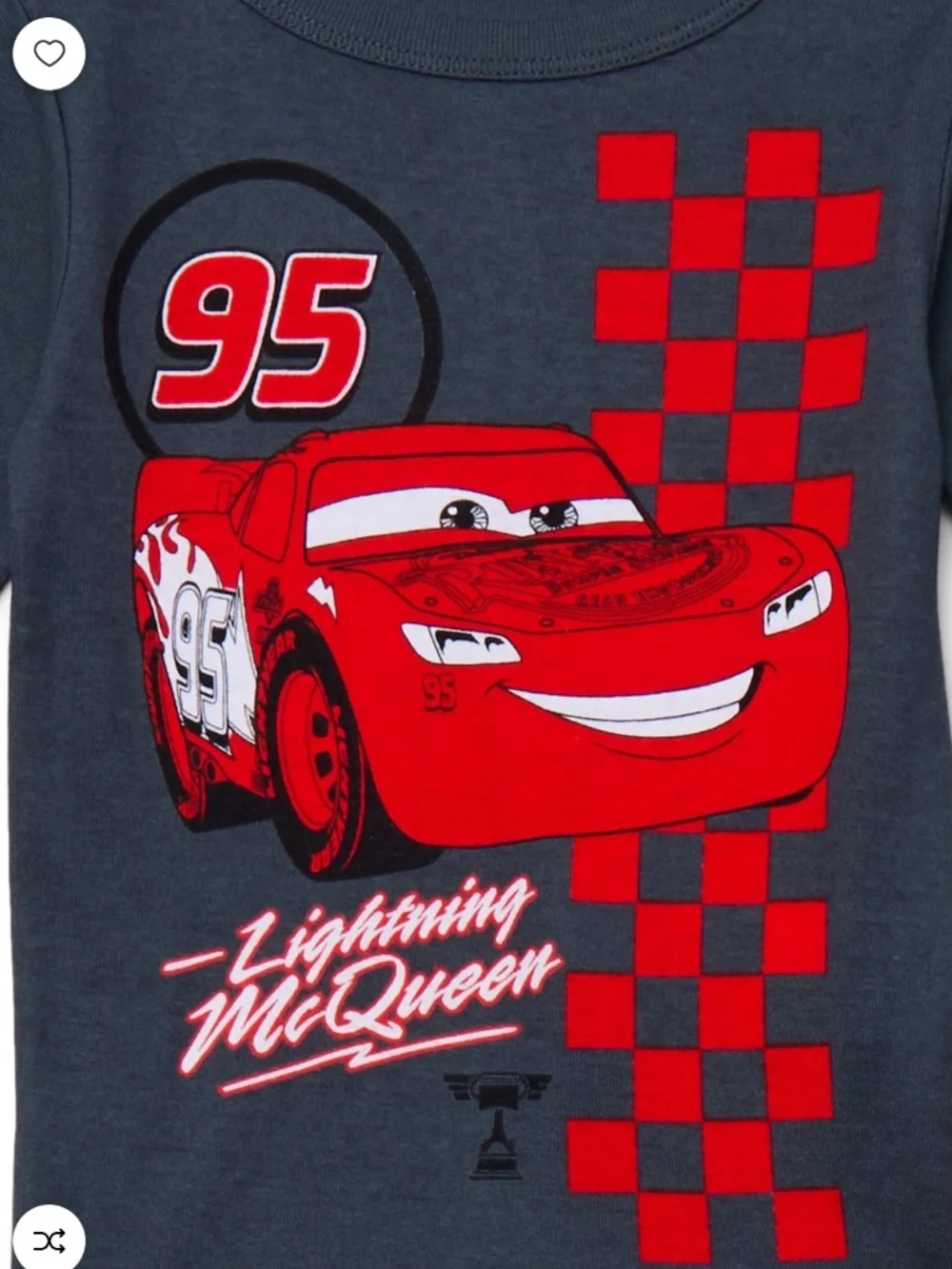 Disney Cars Unisex Toddler Grey 2 PC Pajama Set Size 5T NWT